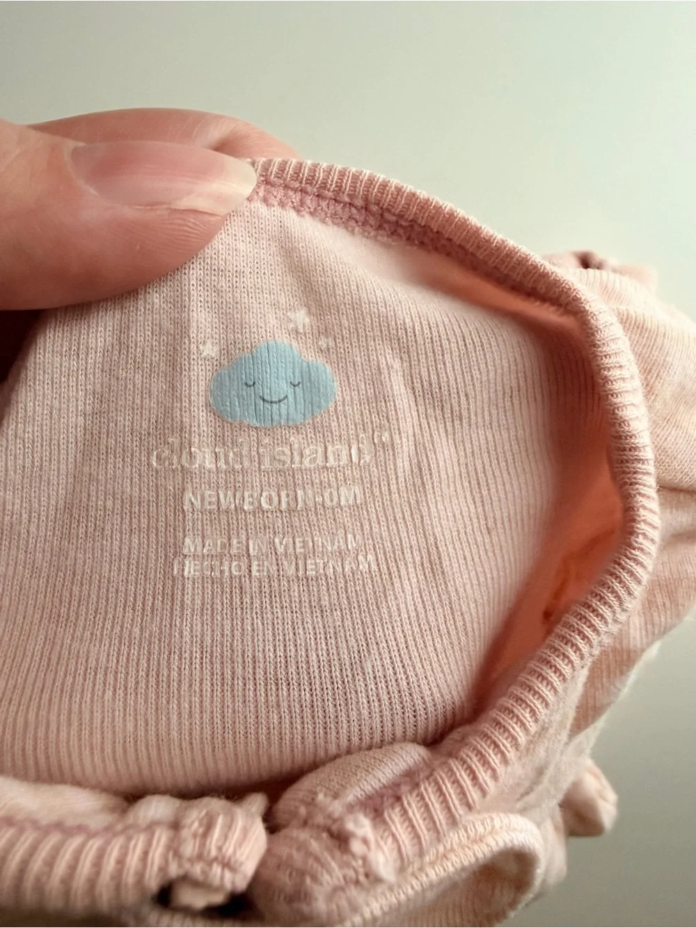 Cloud Island Newborn Pink Striped Footed Sleeper | Soft Cotton Zip Pajamas
